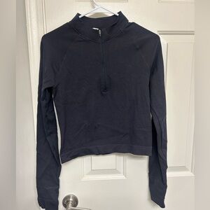 DSG Women's Black Quarter-Zip Long Sleeve Top